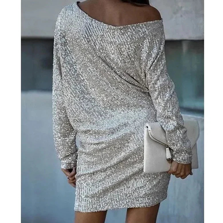 Ella - Glamoureuze Glitter Jurk