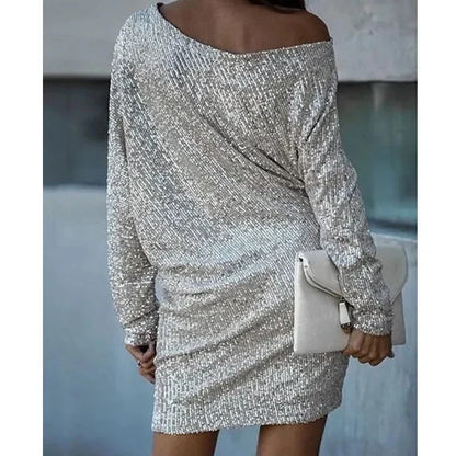Ella - Glamoureuze Glitter Jurk