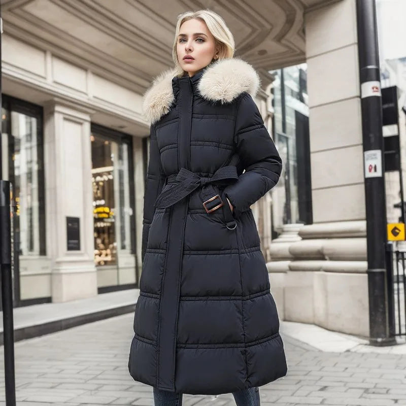 Elegante Lange Parka Jas