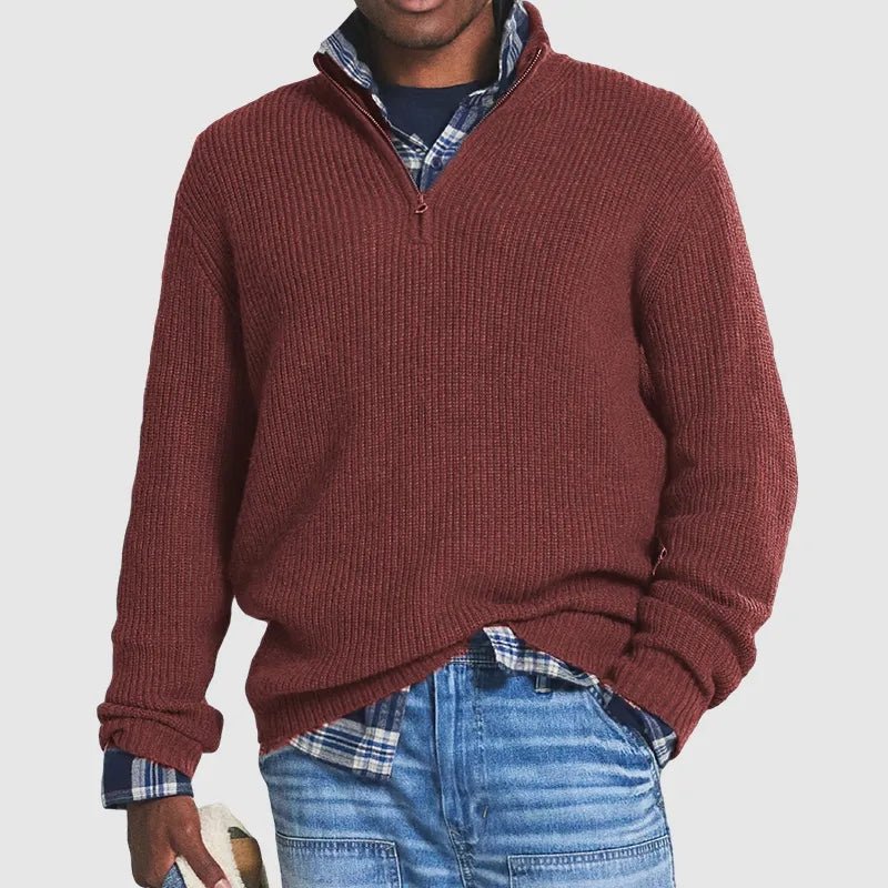 Stijlvolle Half Zip Trui