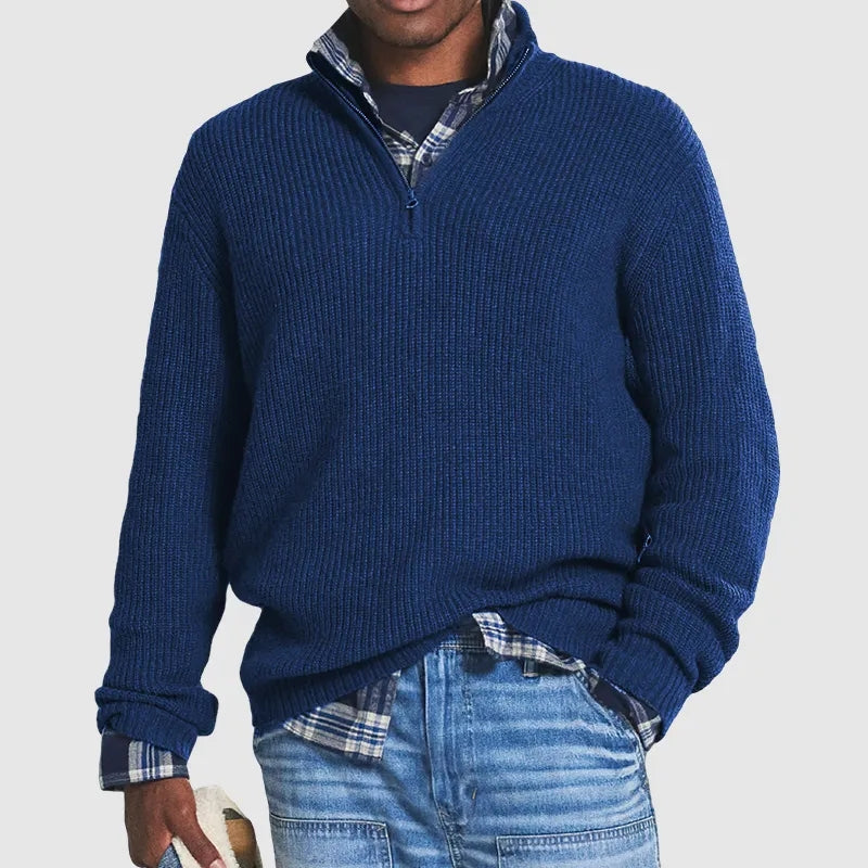 Stijlvolle Half Zip Trui