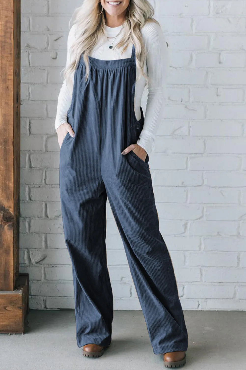 Sophie - Trendy Ribfluwelen Jumpsuit voor Koudere Seizoenen