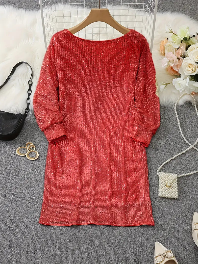 Ella - Glamoureuze Glitter Jurk