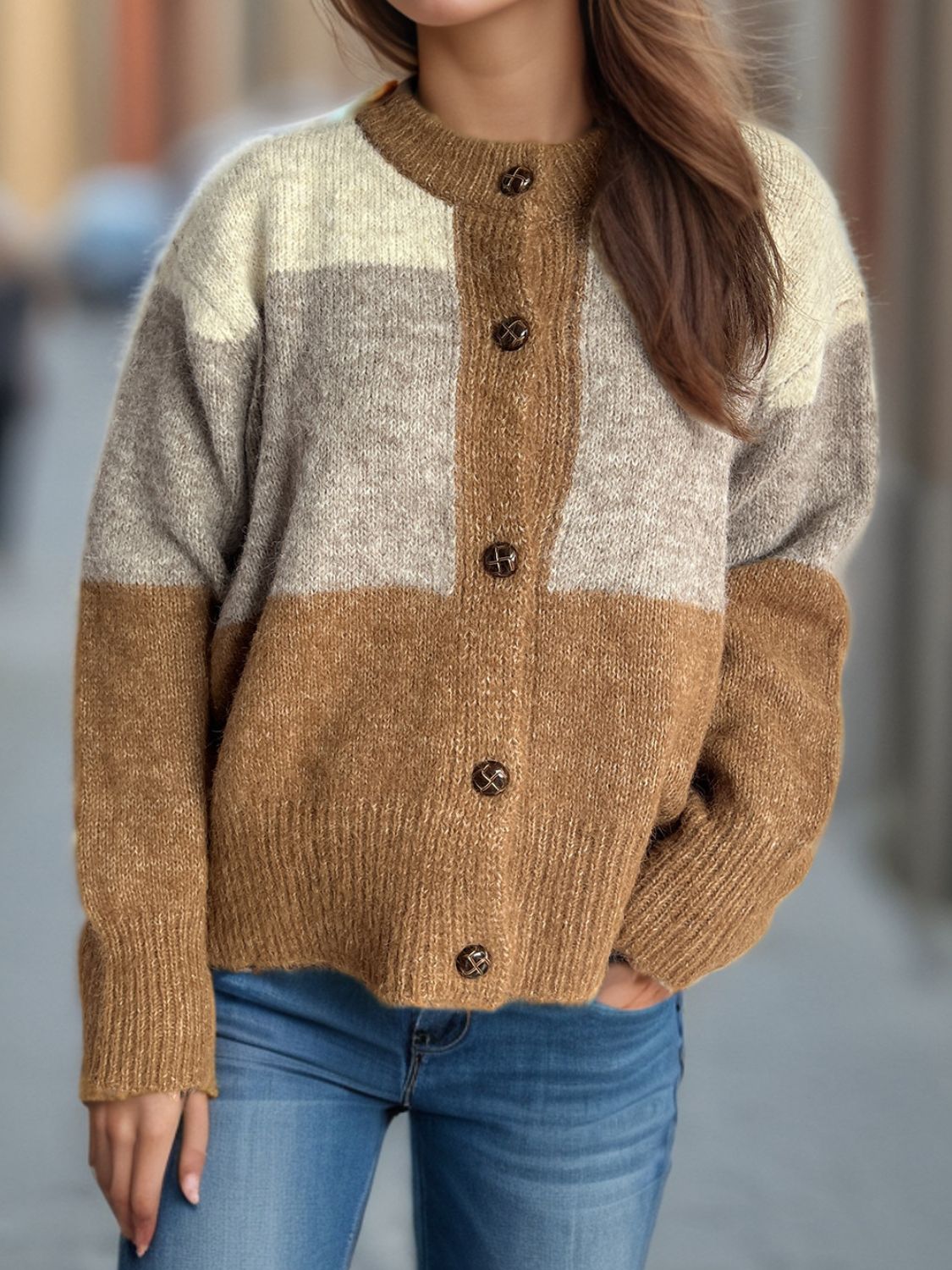 Sophie - Comfortabel Casual Vest met Knoopsluiting