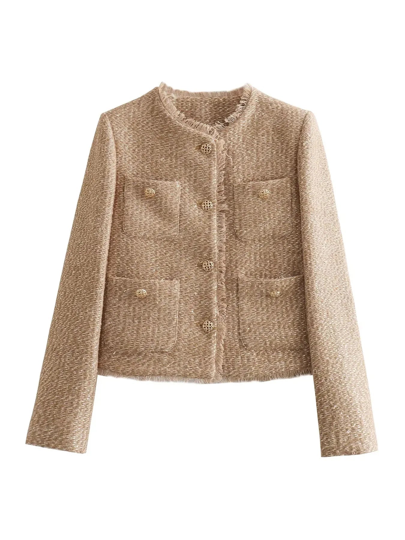 Nina - Elegant Tweed Jasje