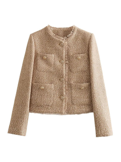 Nina - Elegant Tweed Jasje