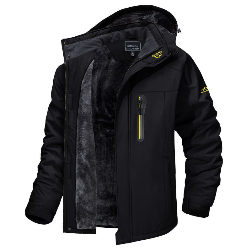 Luca - Lange Waterdichte Winterjas met Capuchon en Warme Voering
