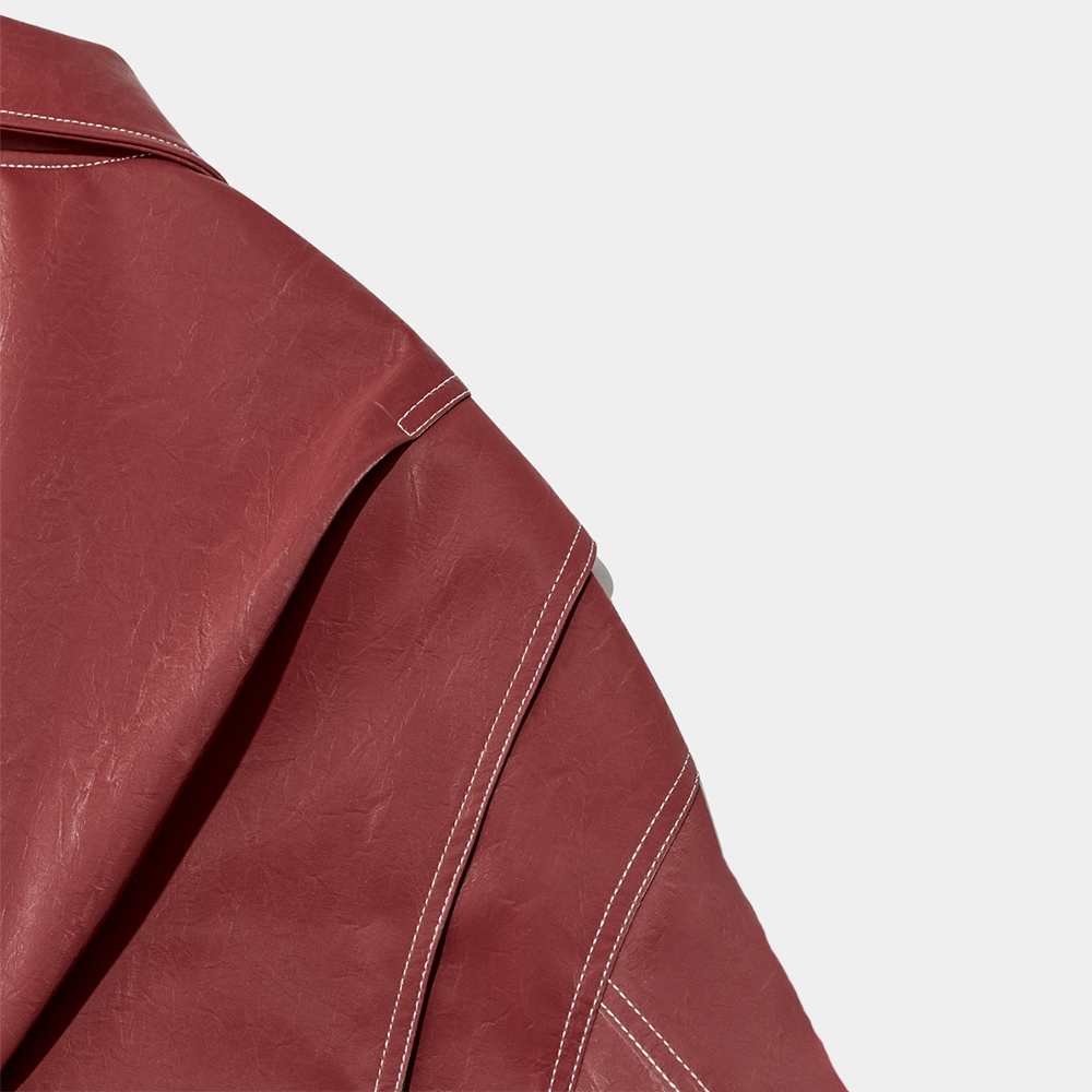 Nina - Trendy Oversized Jas met Edgy Contrast