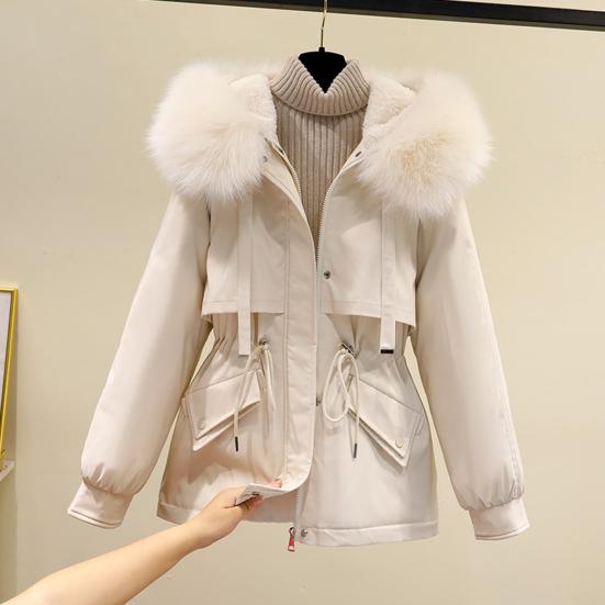 Elegante Imitatiebont Winterjas