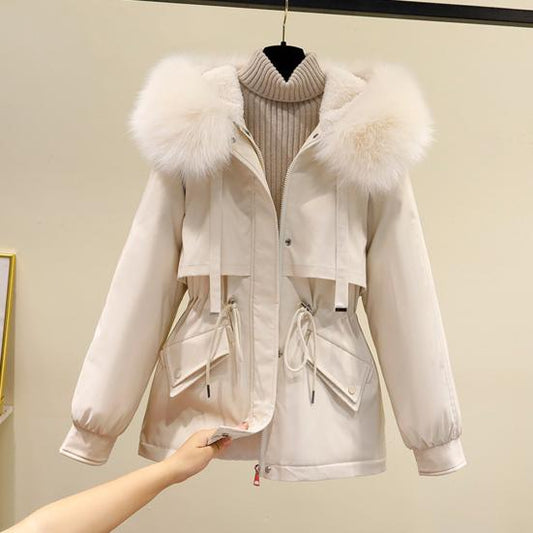 Elegante Imitatiebont Winterjas