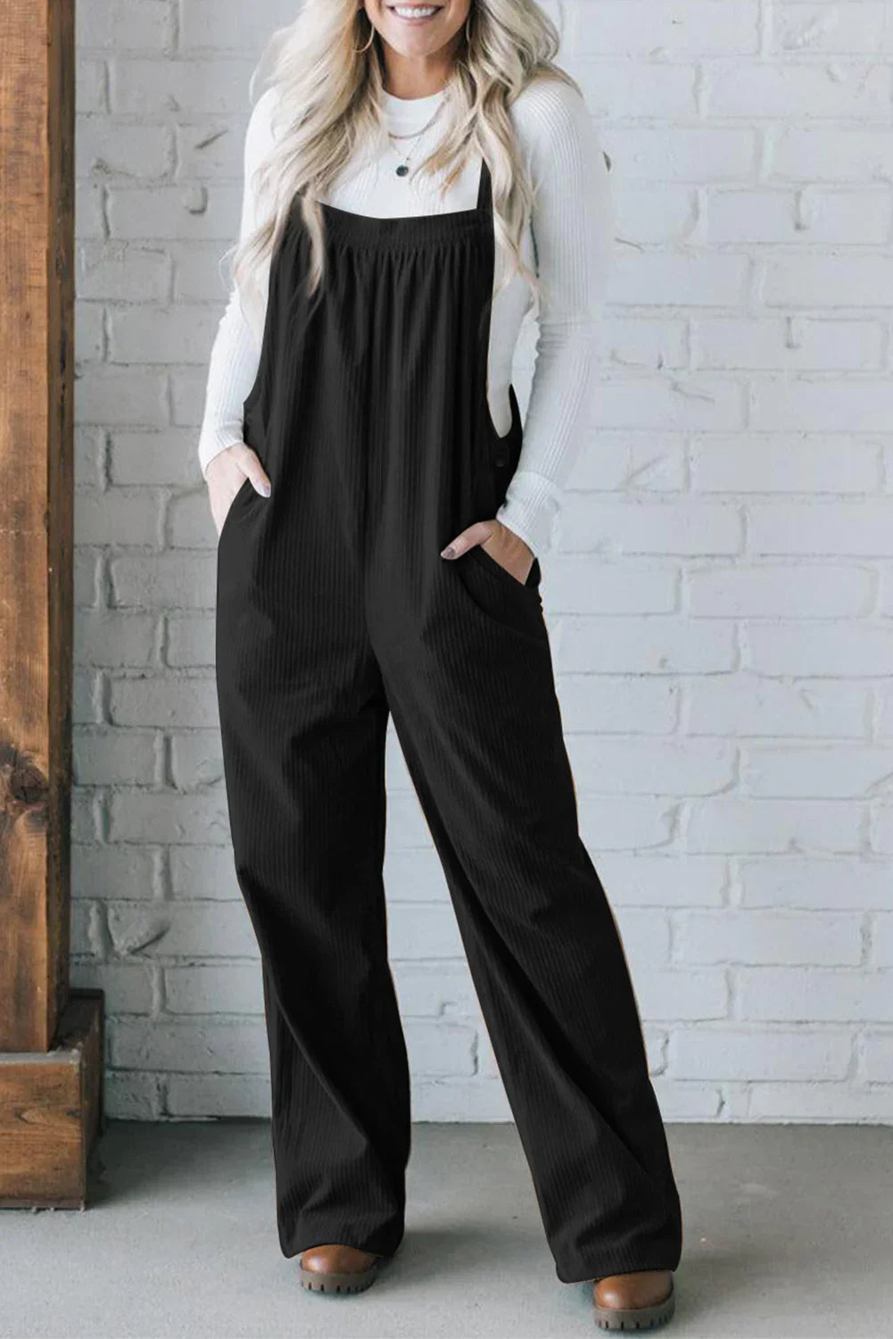 Sophie - Trendy Ribfluwelen Jumpsuit voor Koudere Seizoenen