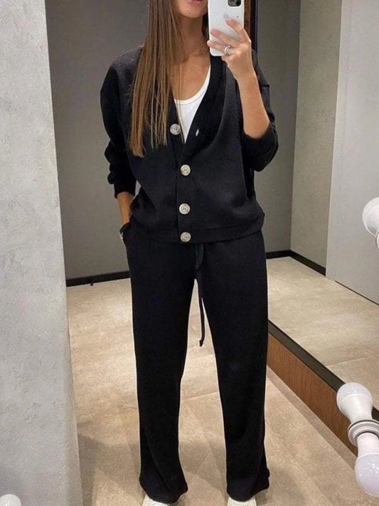 Sophie - Elegante Lange Mouw Top en Broek Set