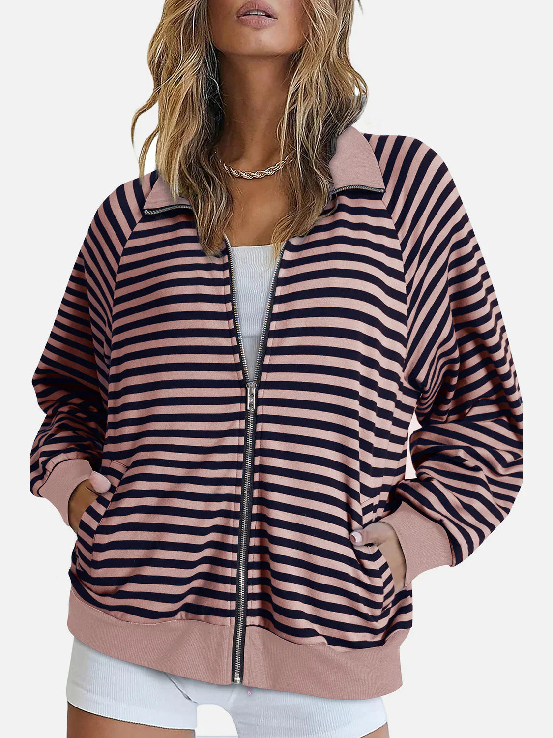 Livia - Trendy Sweater met Rits