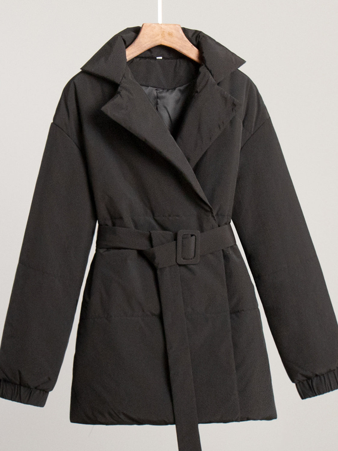 Sophie - Stijlvolle Puffer Winterjas met Riem