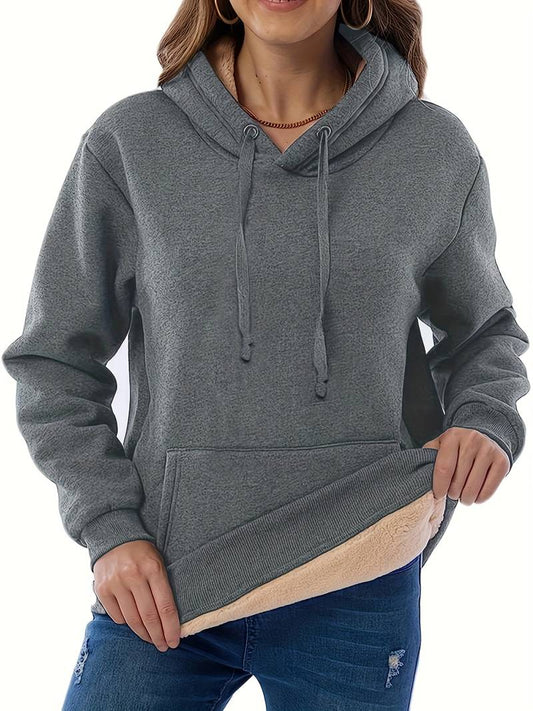 Luxe Pluche Fleecejack met Capuchon