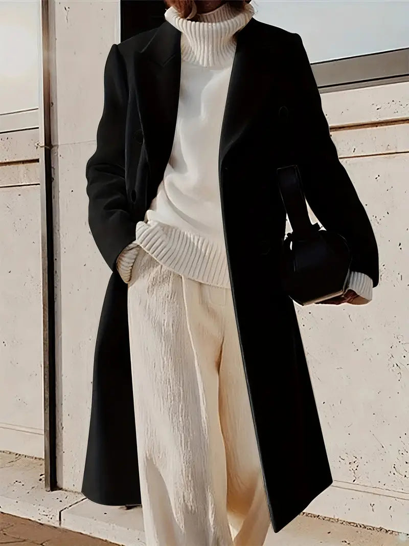 Livia - Elegante Wollen Jas voor Herfst en Winter
