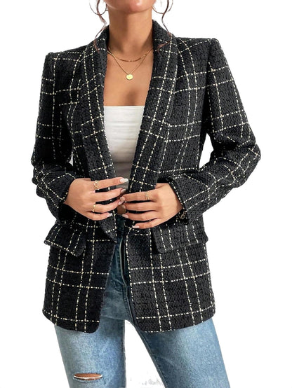 Lana - Elegante Geruite Blazer