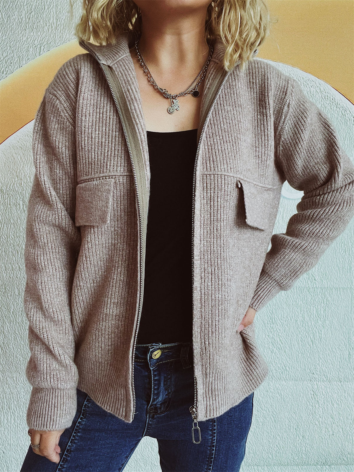 Sophie - Comfortabele Cardigan met Rits