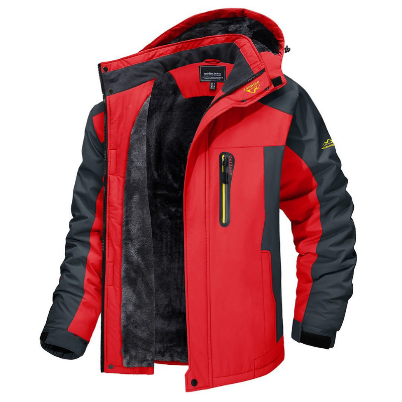 Luca - Lange Waterdichte Winterjas met Capuchon en Warme Voering