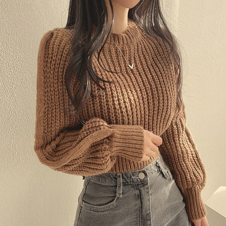Trendy Cropped Sweater