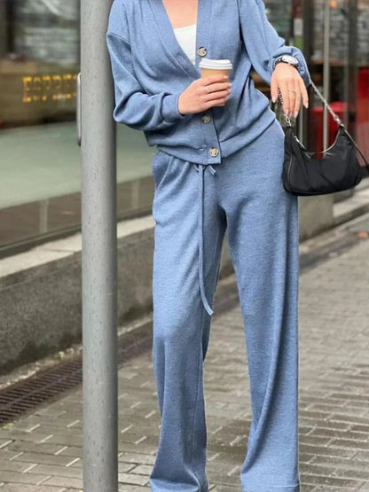 Sophie - Elegante Lange Mouw Top en Broek Set
