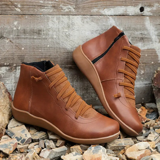Sophie - Elegante Orthopedische Leren Schoenen met Rits