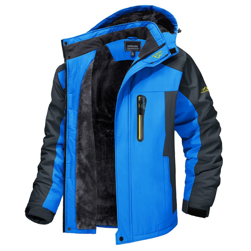 Luca - Lange Waterdichte Winterjas met Capuchon en Warme Voering