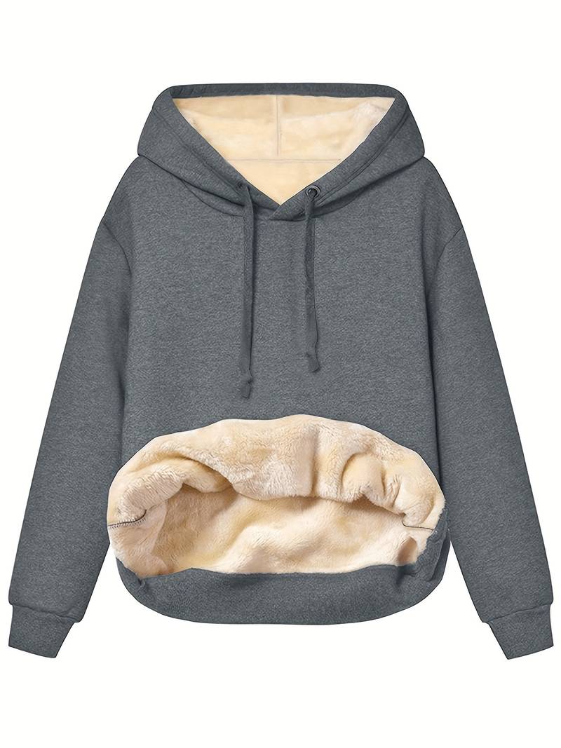 Luxe Pluche Fleecejack met Capuchon