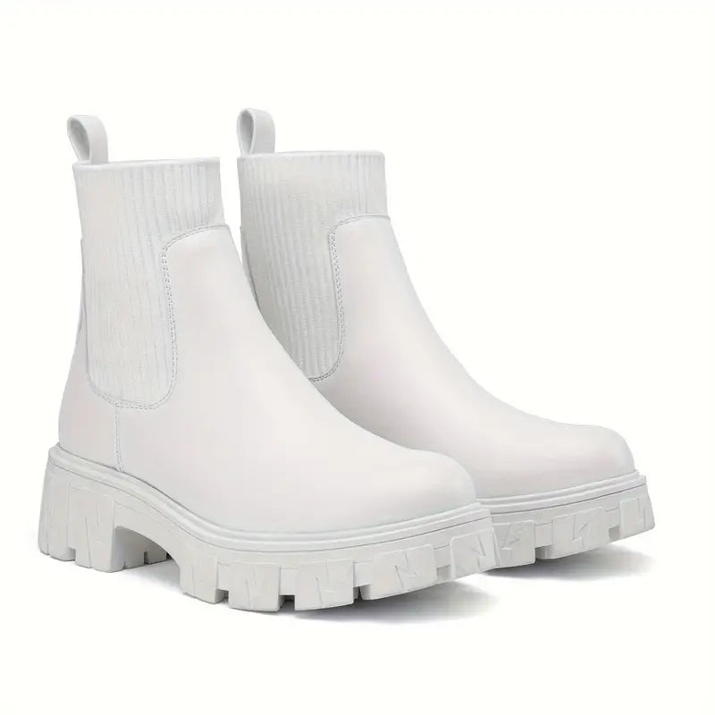 Lotte - Trendy Platform Chelsea Boots