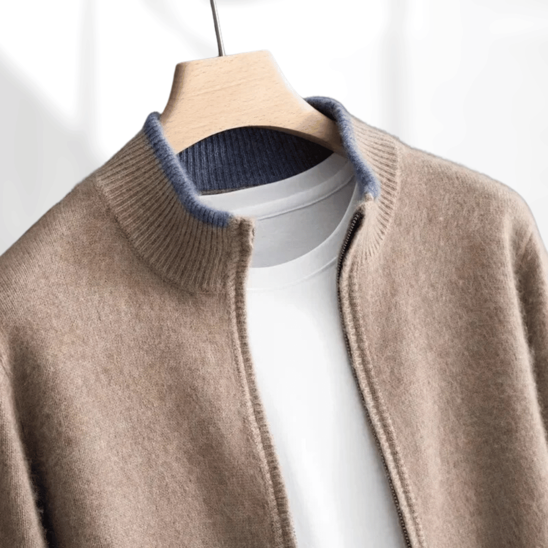 Livia - Luxe Kasjmier Vest met Rits