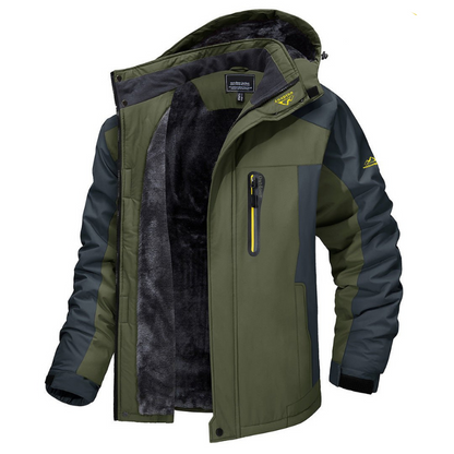 Luca - Lange Waterdichte Winterjas met Capuchon en Warme Voering