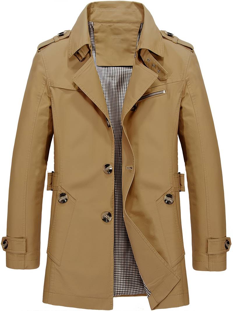 Stijlvolle Trenchcoat met Klassiek Ontwerp