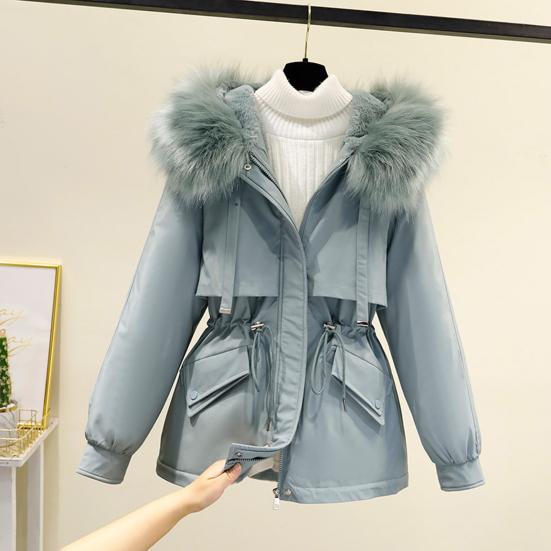 Elegante Imitatiebont Winterjas