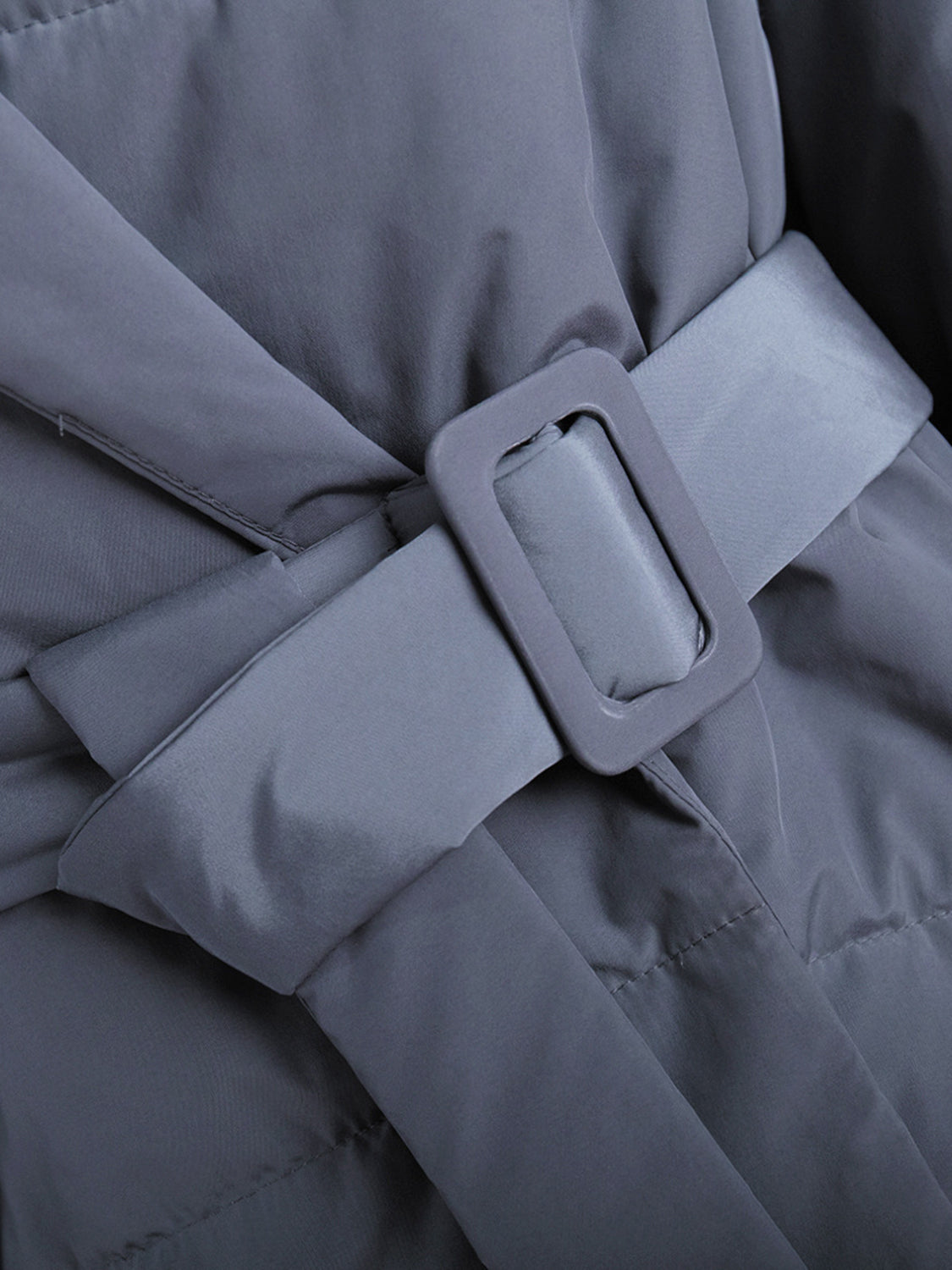 Sophie - Stijlvolle Puffer Winterjas met Riem