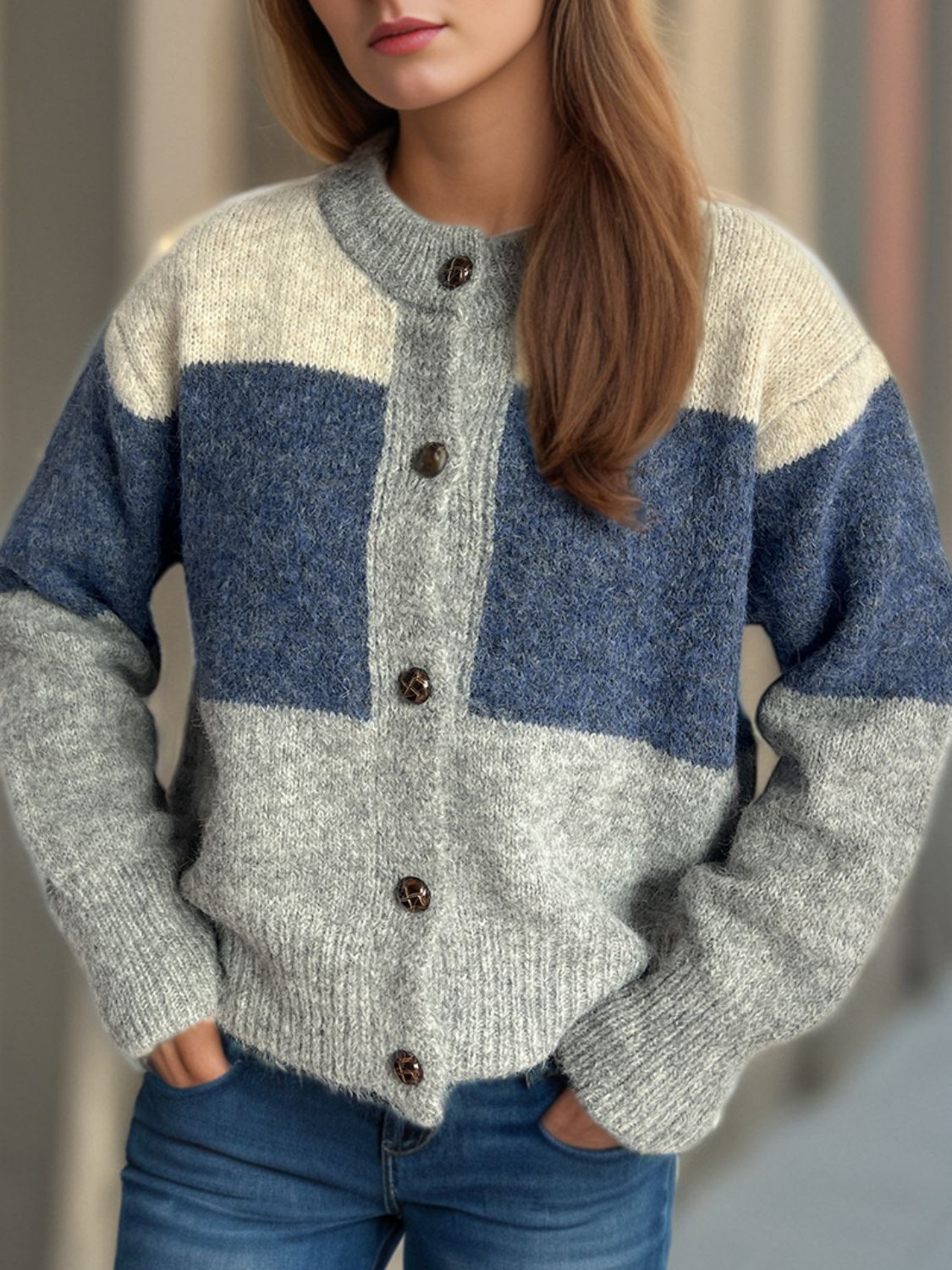 Sophie - Comfortabel Casual Vest met Knoopsluiting