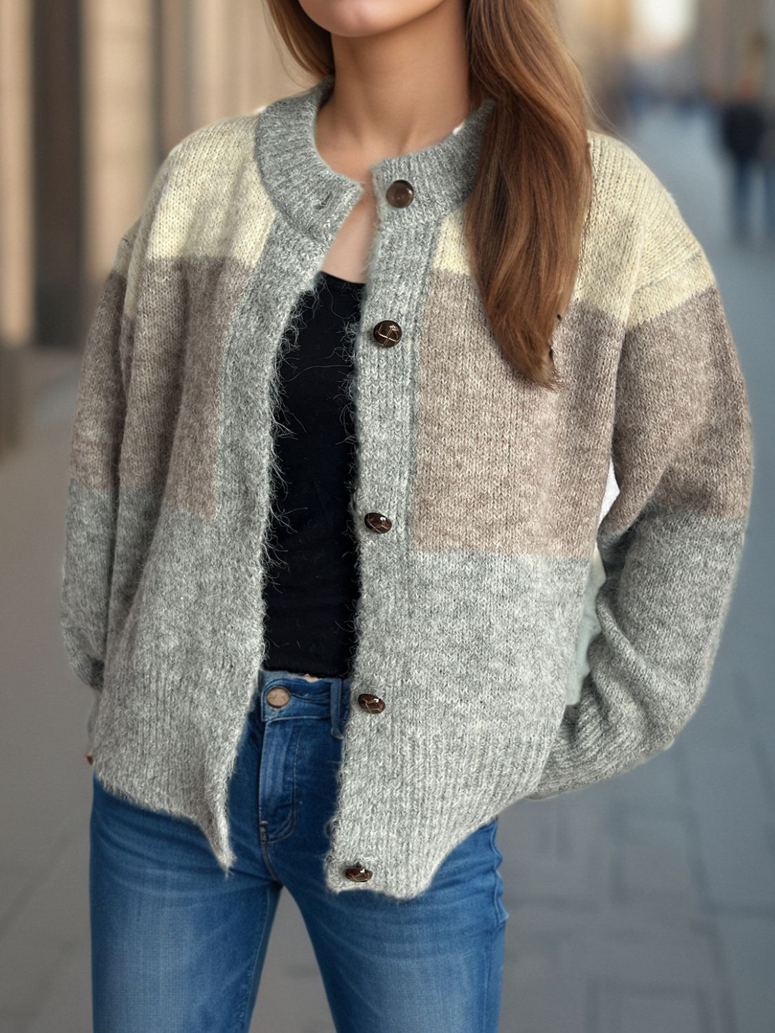 Sophie - Comfortabel Casual Vest met Knoopsluiting