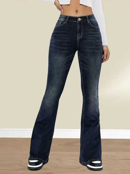 Luna - Casual Slim-Fit Flared Jeans