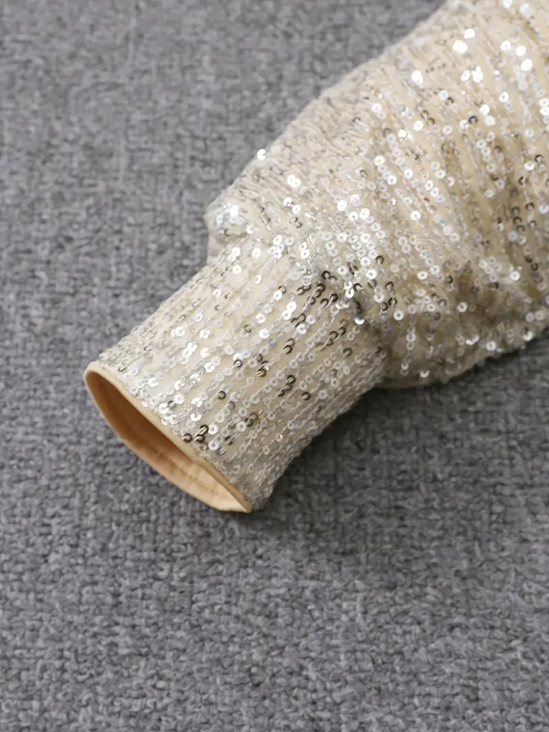 Ella - Glamoureuze Glitter Jurk