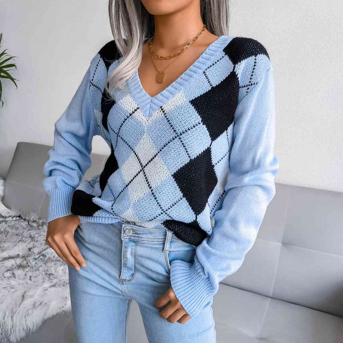 Sophie - Elegante V-hals Trui