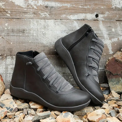 Sophie - Elegante Orthopedische Leren Schoenen met Rits