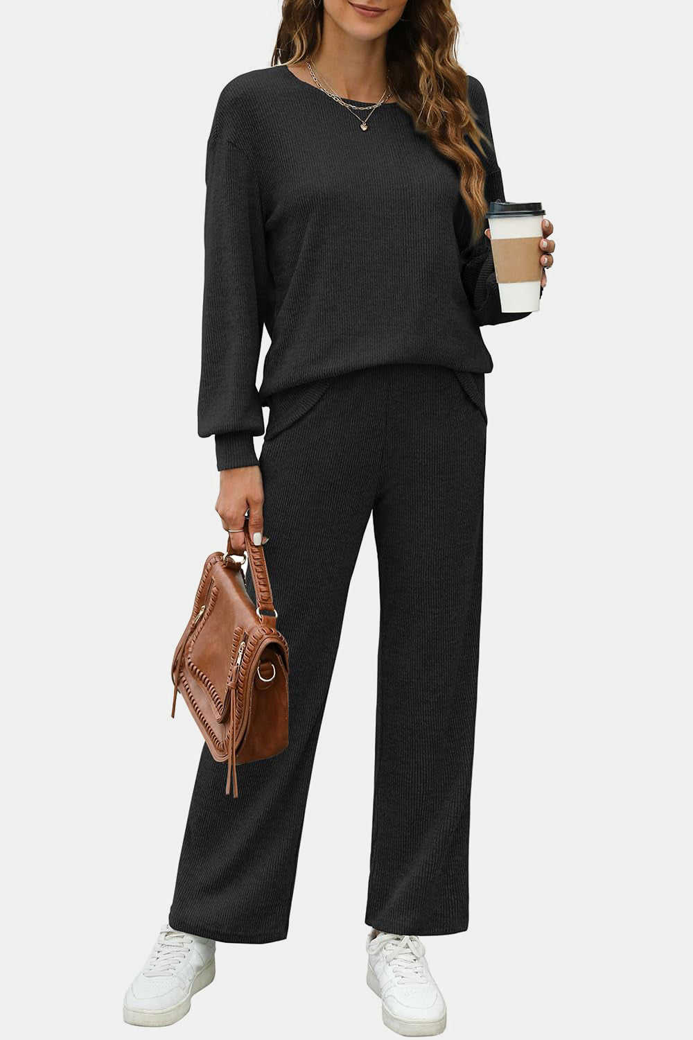 Sophie - Luxe 2-Delige Relax Set met Broek en Sweater