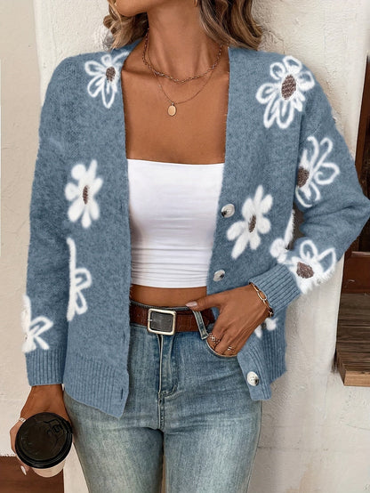 Lina - Elegant Vest met Bloemenprint