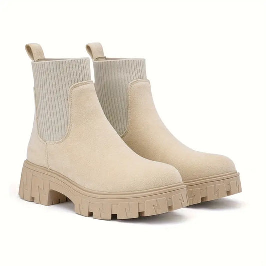 Lotte - Trendy Platform Chelsea Boots