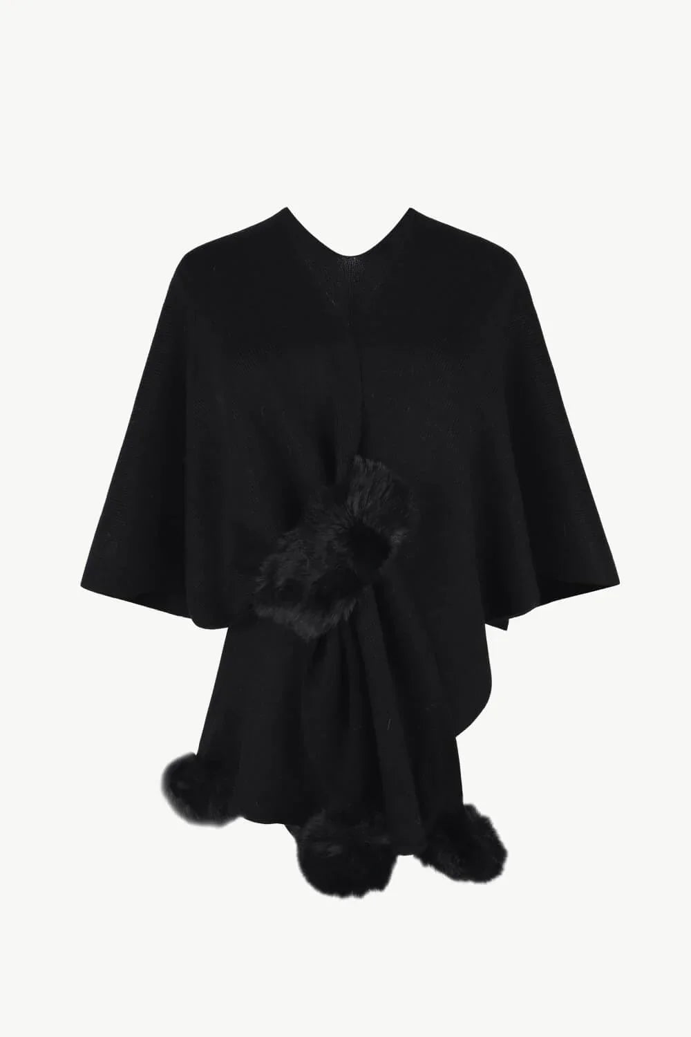Sophie - Elegante Poncho met Franje