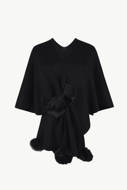 Sophie - Elegante Poncho met Franje