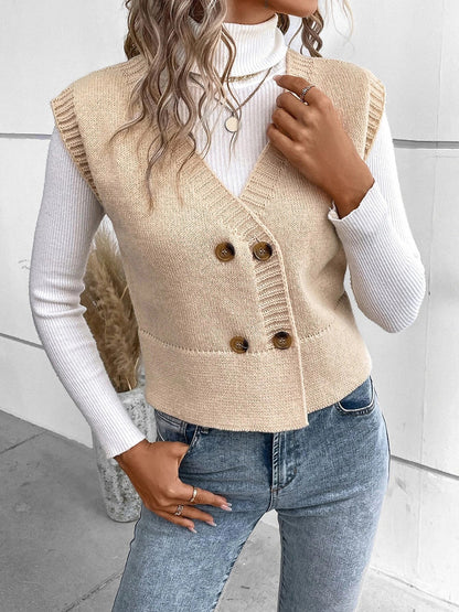 Sophie - Elegante V-hals Cardigan met Knoopsluiting