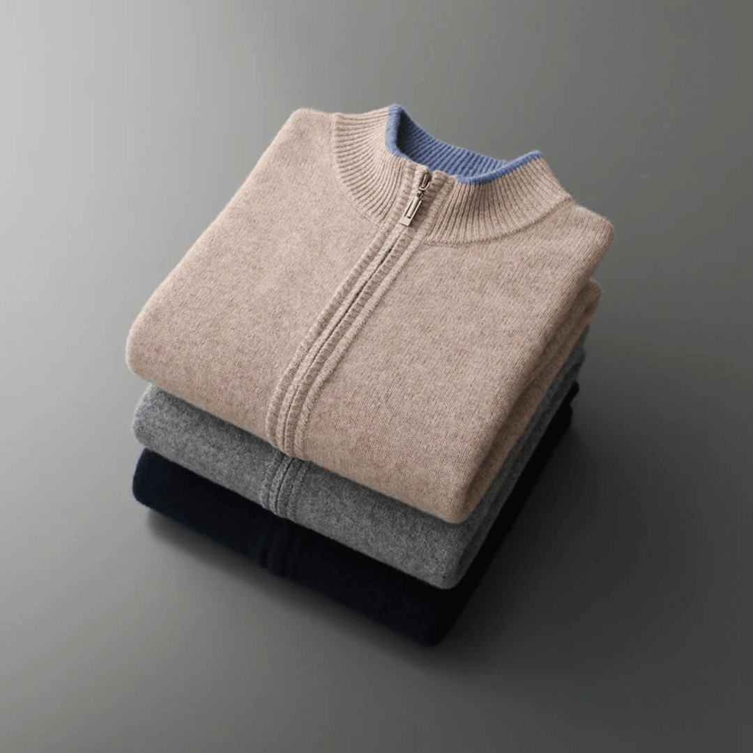 Livia - Luxe Kasjmier Vest met Rits