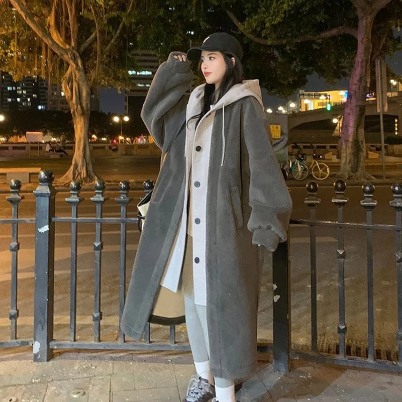 Fleur - Elegante Lange Trenchcoat met Capuchon