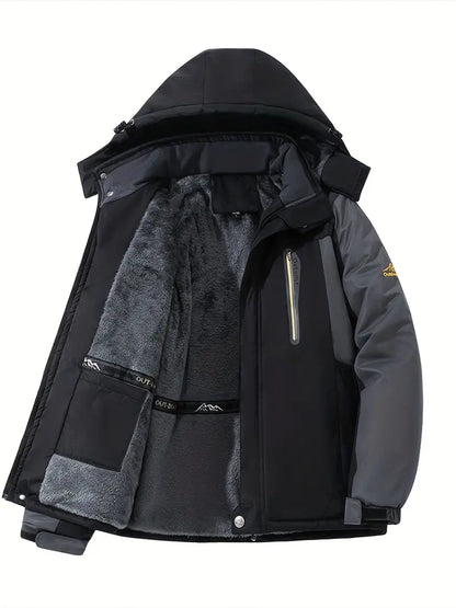 Heren Winter Fleece Gevoerde Jas