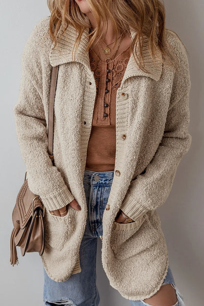 Sophie - Stijlvolle Lange Mouwen Cardigan met Knoopsluiting